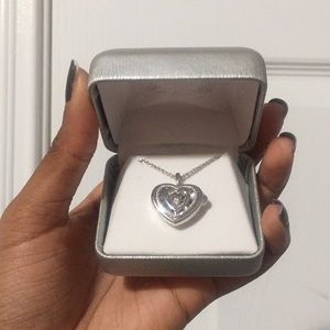 Silver Heart necklace locket